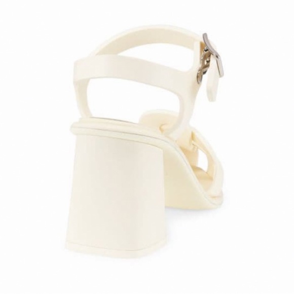 MIU MIU RUBBER BLOCK HEEL FISHERMAN STYLE SANDALS IN ROSA COLOR US 8 1/2 - Picture 4 of 8